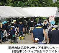 岡崎市防災ボランティア支援センター(現地ボランティア受付サテライト)